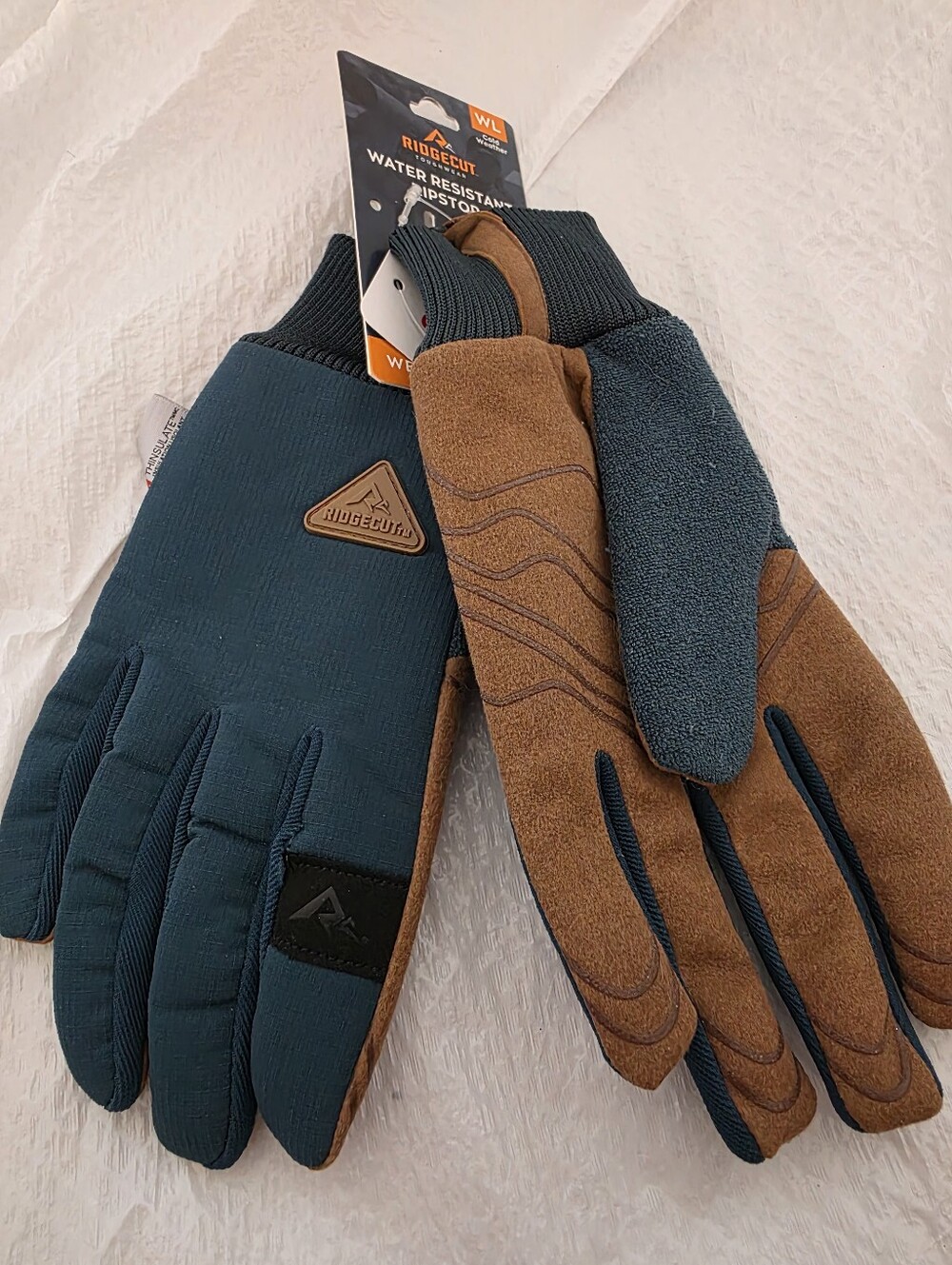 Ridgecut Womens Ripstop Synthetic Leather Water-Resistant Insulated Winter Glove
